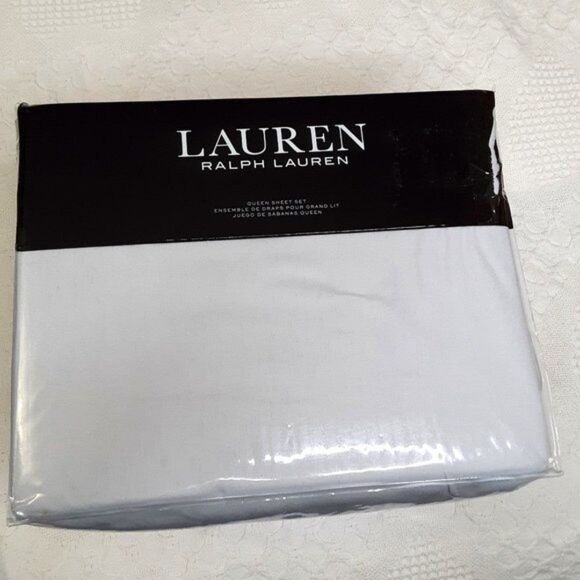 Ralph Lauren - Lauren Flannel Queen Sheet Set (4pcs) - Picture 1 of 11